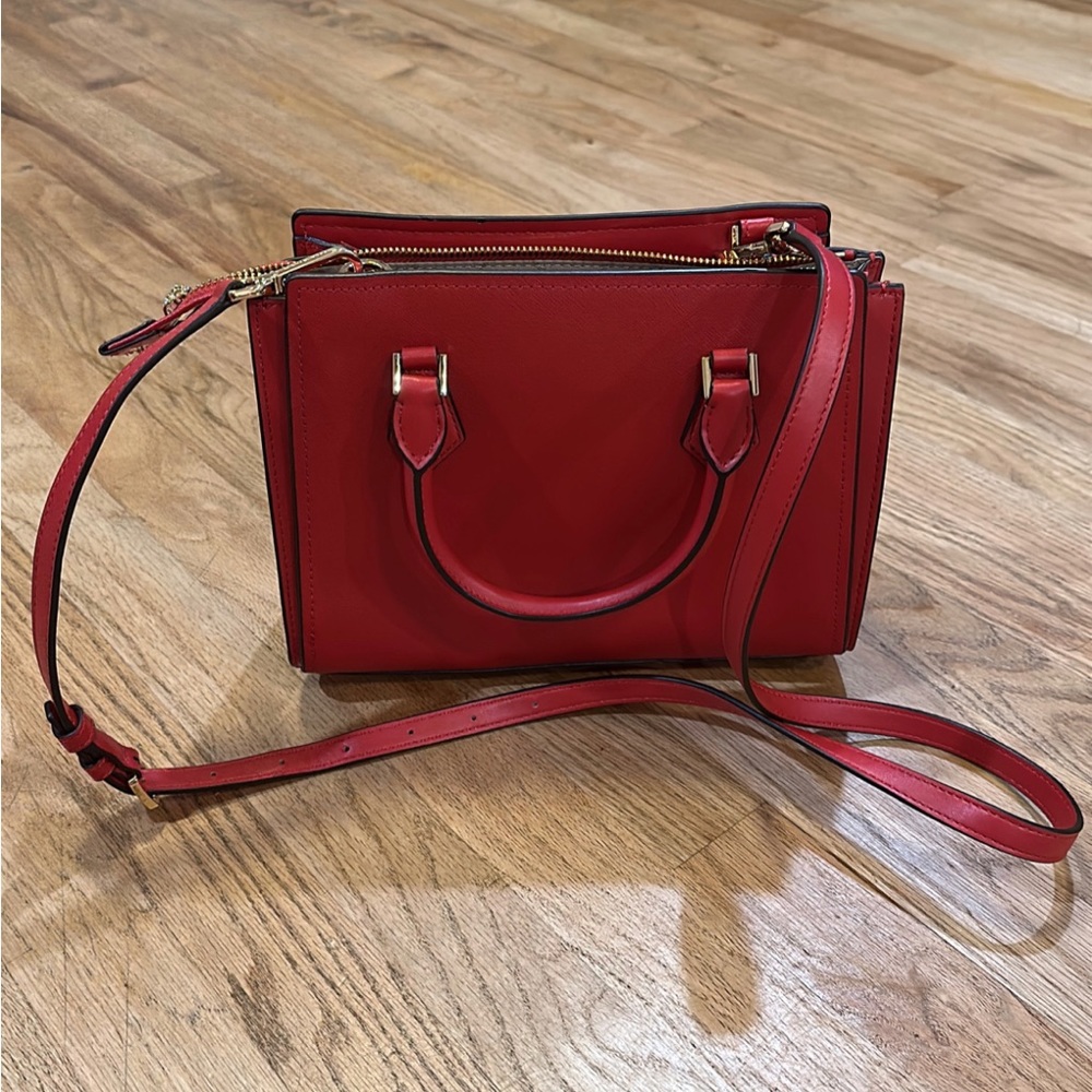 Red Michael Kors purse